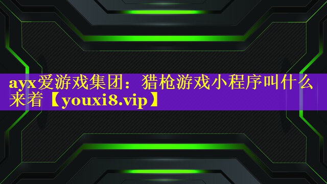 猎枪游戏小程序叫什么来着